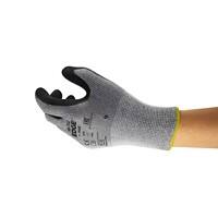 Ansell EDGE Cut Resistant Non-Disposable Handling Gloves Foam, Nitrile Size 9 Black 12 Pairs
