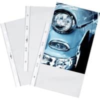 DURABLE Business Punched Pockets A5 Clear Transparent 60 microns PP (Polypropylene) Up 6 Holes 2651 Pack of 25