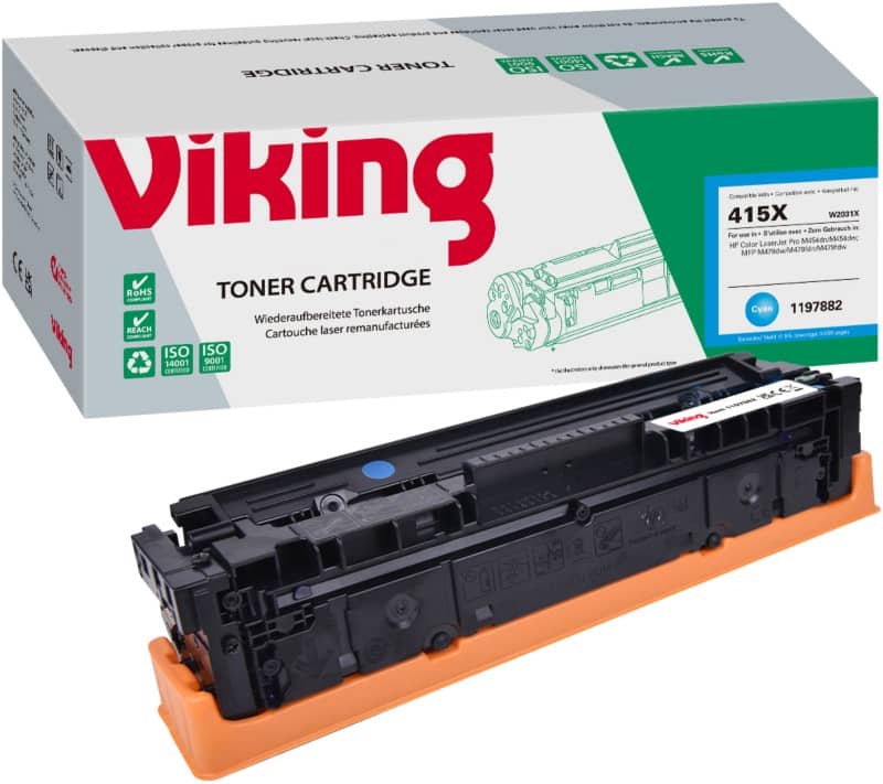 Compatible Viking HP 415X Toner Cartridge W2031X Cyan