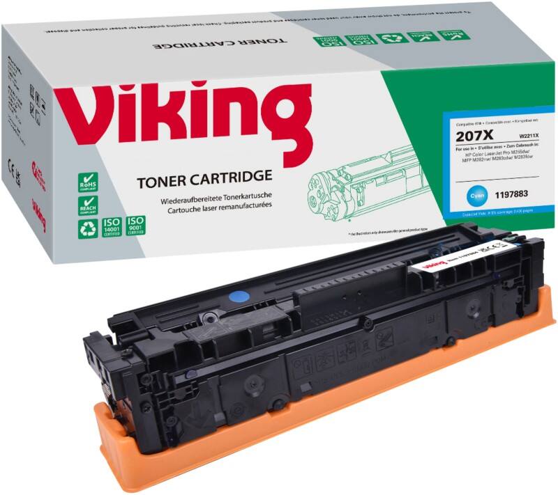 Compatible Viking HP 207X Toner Cartridge W2211X Cyan