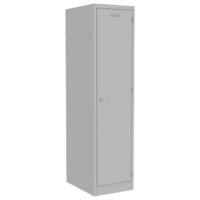 Bisley Workwear Police Steel Locker 1 Doors 1 nest Key lock 600 x 600 x 1,800 mm Light Grey