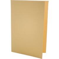 Guildhall Square Cut Folder A4, Foolscap Yellow Manilla Cardboard 250gsm 250 gsm 0 Holes Pack of 100