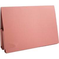 Guildhall Double Pocket Wallet 214-PNKZ A4, Foolscap Flap Manilla Landscape 38 (W) x 27 (D) x 14 (H) cm Pink Pack of 25