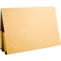Guildhall Double Pocket Wallet 214-YLWZ A4, Foolscap Flap Manilla Landscape 38 (W) x 27 (D) x 14 (H) cm Yellow Pack of 25