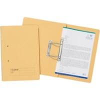 Guildhall Spiral File A4 Yellow Manilla 285 gsm 285 gsm 0 Holes Pack of 25
