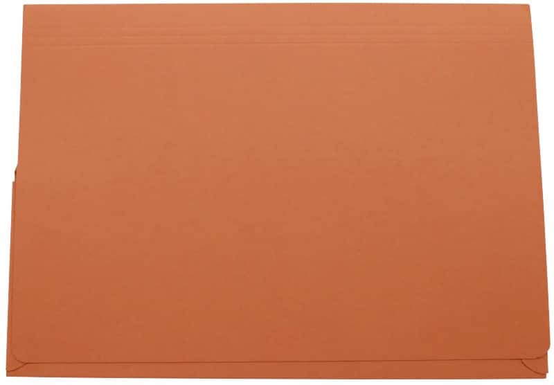 Guildhall Pocket Wallet PW3-ORGZ A4, Foolscap Flap Cardboard Landscape 27 (W) x 14 (D) x 38 (H) cm Orange Pack of 50