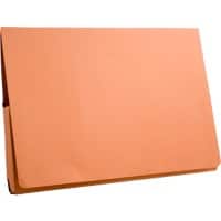 Guildhall Pocket Wallet PW3-ORGZ A4, Foolscap Flap Cardboard Landscape 27 (W) x 14 (D) x 38 (H) cm Orange Pack of 50
