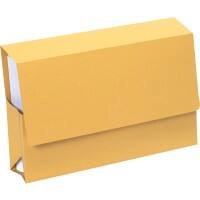 Guildhall Document Wallet PRW2-YLWZ A4, Foolscap Flap Manilla Landscape 37 (W) x 26.5 (D) x 7 (H) cm Yellow Pack of 25