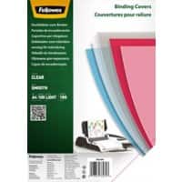 Fellowes Binding Cover A4 180 Mic PET (Polyethylene Terephthalate) Transparent Pack of 100