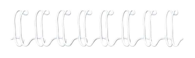 Fellowes Binding Wires A4 10 mm 61-80 Metal White Pack of 100