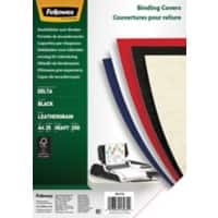 Fellowes Binding Cover Paper A4 Leatherboard Black Pack of 25