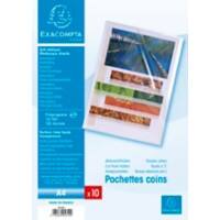 Exacompta Cut Flush Folders A4 Transparent Polypropylene 0,12mm Pack of 10
