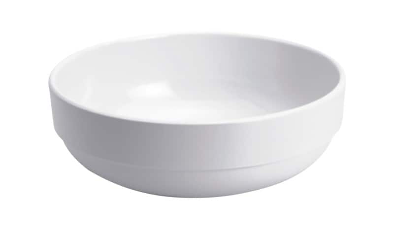Seco Bowl Melamine 190 mm Dishwasher Safe White Pack of 6