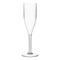 Seco Champagne Glass Polycarbonate 190 ml Dishwasher Safe Transparent Pack of 6