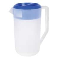 Seco Jug Polypropylene 2.4 L Dishwasher Safe Blue, Transparent