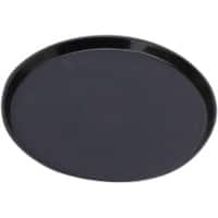 Seco Tray Polypropylene, Rubber Dishwasher Safe Black