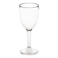 Seco Wine Glass Polycarbonate 265 ml Dishwasher Safe Transparent Pack of 6