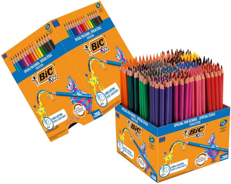 BIC Colouring Pencils Kids Evolution ECOlutions Pack of 288