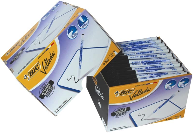 BIC 1721 Whiteboard Marker Black Fine Bullet 1.5 mm  Pack of 200