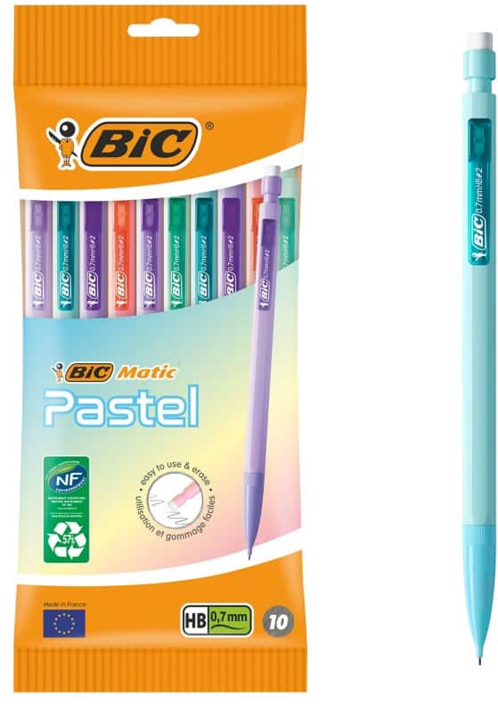BIC Matic Pastel Mechanical Pencil Pack of 10