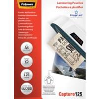 Fellowes ImageLast Laminating Pouches A4 Glossy 125 micron Transparent Pack of 25