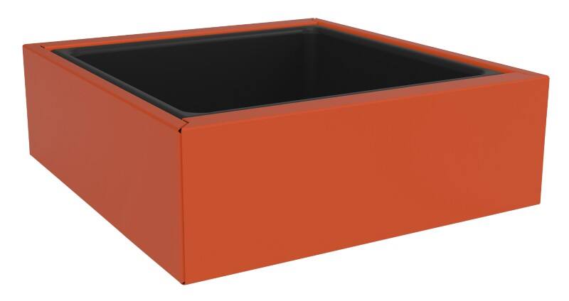 Bisley Outline Planter Steel Bisley Orange
