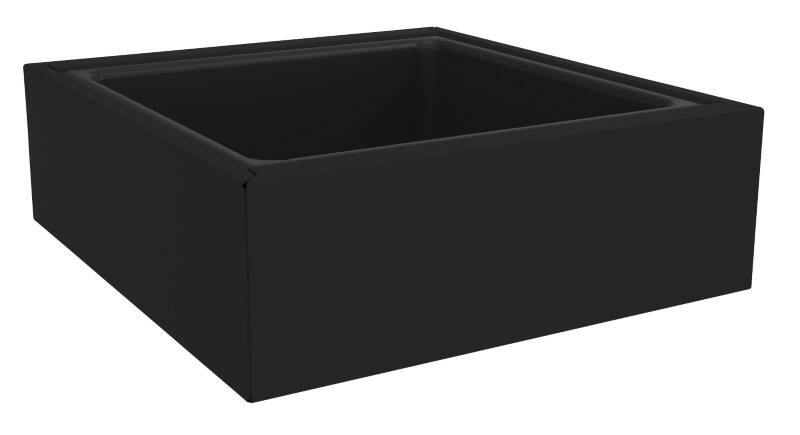 Bisley Outline Planter Steel Black