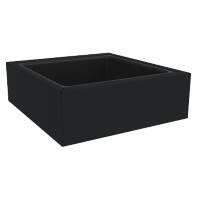 Bisley Outline Planter Steel Black