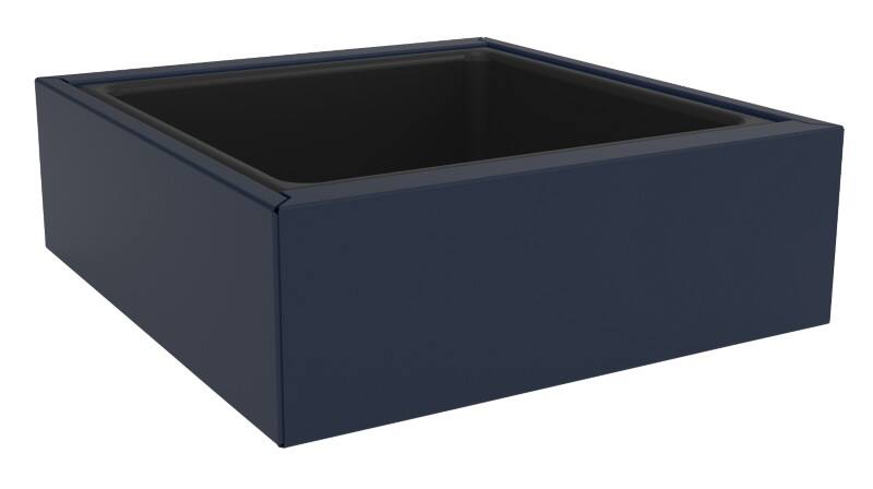 Bisley Outline Planter Steel Oxford Blue