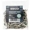Seco Treasury Tags Metal Green 25 mm Pack of 100