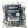Seco Treasury Tags Metal Green 76 mm Pack of 100