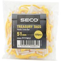Yellow 3-Piece JalemaClip Paper Fasteners - 100 count