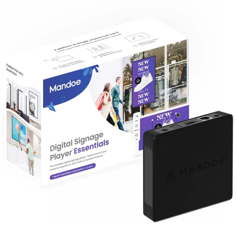 Mandoe Digital Signage Display MCMP1021 1920 x 1080