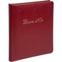 Exacompta Guest Book Cardboard, Leather Red 4715E 23 (W) x 27 (D) x 3.8 (H) cm
