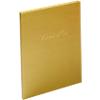 Exacompta Guest Book Cardboard, PU (Polyurethane), PVC (Polyvinyl Chloride) Gold 4989E 23 (W) x 27 (D) x 1.2 (H) cm Pack of 2
