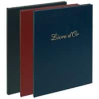 Exacompta Guest Book Cardboard, PU (Polyurethane), PVC (Polyvinyl Chloride) Multicolour 983E 23 (W) x 27 (D) x 1.2 (H) cm Pack of 3