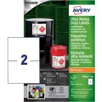 Avery Laser, Inkjet Resistant Labels B3655-20 Yes A4 White 210 x 148 mm 40 Sheets of 2 Labels