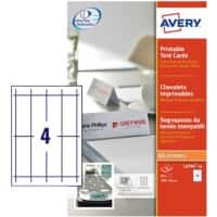 Avery Laser Place Card L4794-10 No A4 White 4.5 x 12 cm Pack of 40