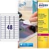 Avery Laser Resistant Labels L6113-20 Yes A4 White 21.2 x 45.7 mm 960 Sheets of 48 Labels