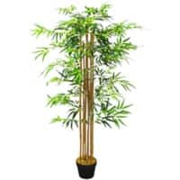 Living and Home Artificial Plant Bamboo Tree Polyethylene 150 cm Green