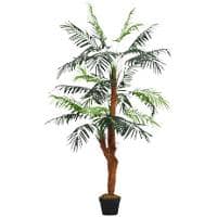 Living and Home Artificial Plant Palm Tree Polyethylene 150 cm Green