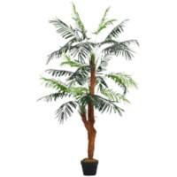 Living and Home Artificial Plant Palm Tree Polyethylene 150 cm Green