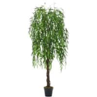 Living and Home Artificial Plant Willow Tree PE (Polyethylene) 180 cm Green