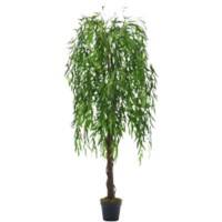 Living and Home Artificial Plant Willow Tree Polyethylene 180 cm Green