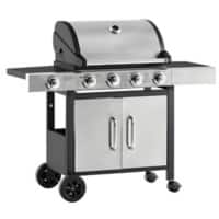 OutSunny Deluxe 4+1 846-066  BBQ Grill  55 x 1,180 x 1,130 mm Black, Silver