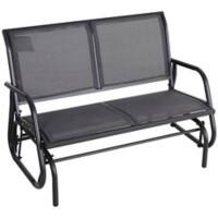 OutSunny Bench 700 x 1,200 x 850 mm ‎Metal, Fabric Grey