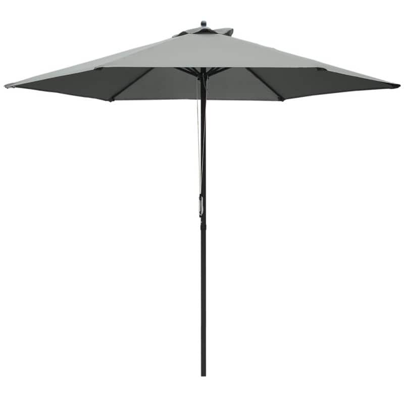 OutSunny Parasol Steel, PL (Polyester) Dark Grey