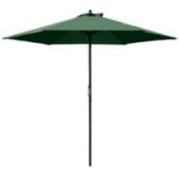 OutSunny Parasol Steel, PL (Polyester) Green