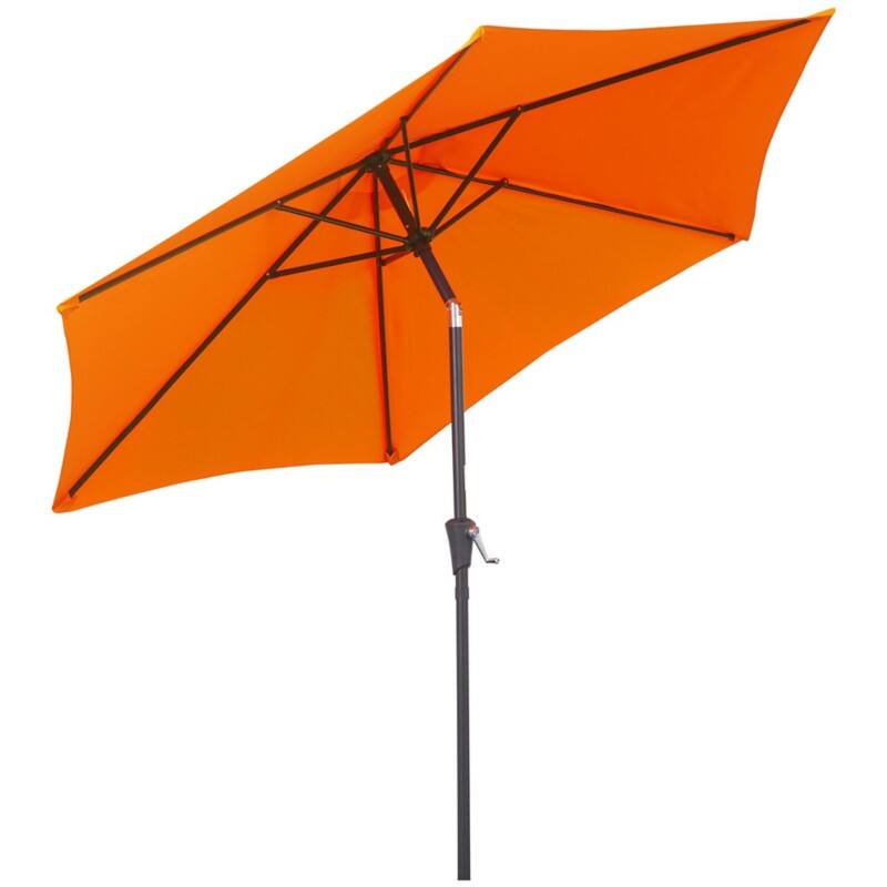 OutSunny Parasol Aluminum, Metal, PL (Polyester) fabric Orange