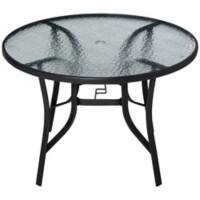 OutSunny Table 84B-777 Steel,Tempered Glass 1,065 x 1,065 x 710 mm